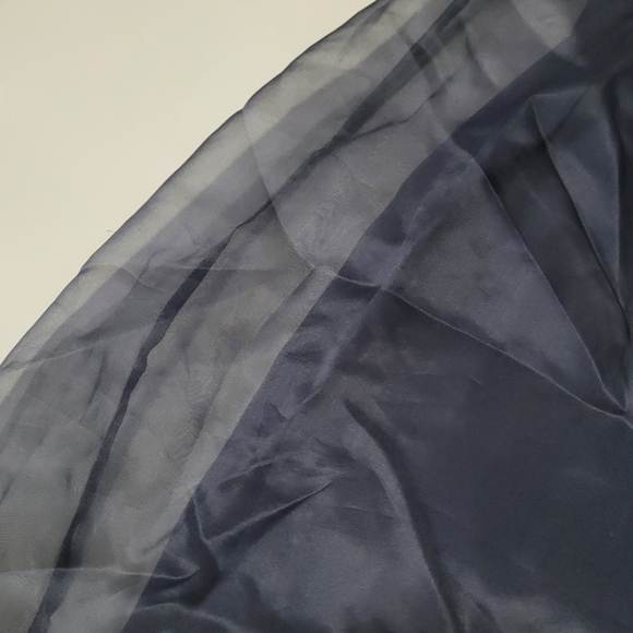 Gray silk maxi skirt - Picture 2 of 4